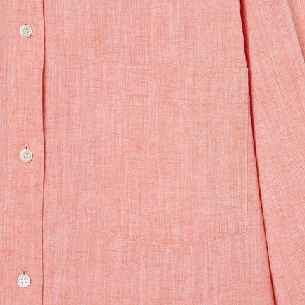 Cotton linen shirt 詳細画像 レッド 5