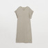 FAUX LINEN V NECK DRESS 詳細画像