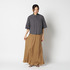 CUPRO MAXI FLARE SKIRT 詳細画像