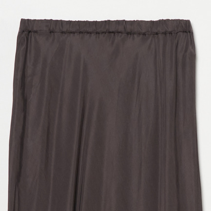 CUPRO MAXI FLARE SKIRT 詳細画像 チャコールグレー 2