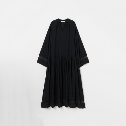 COTTON SHADOW CHECK DRESS