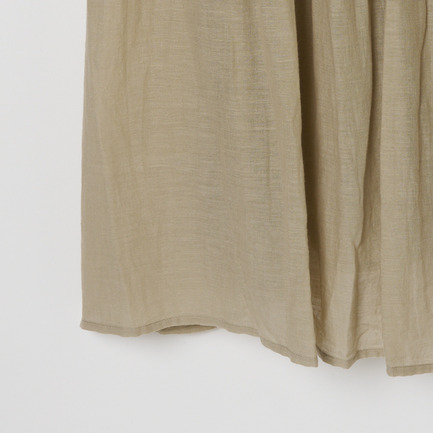 COTTON GAUZE GATHER DRESS 詳細画像 ベージュ 5