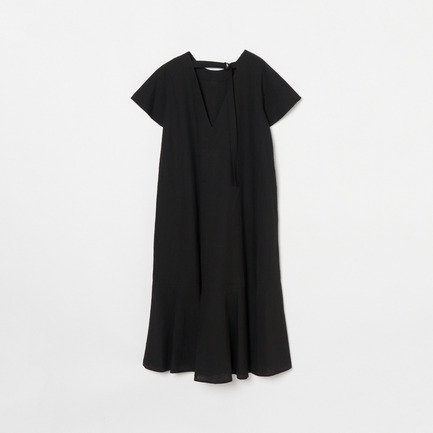 COTTON LINEN VBACK DRESS 詳細画像 ブラック 1