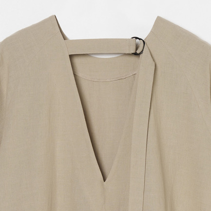 COTTON LINEN VBACK DRESS 詳細画像 オレンジ系 3