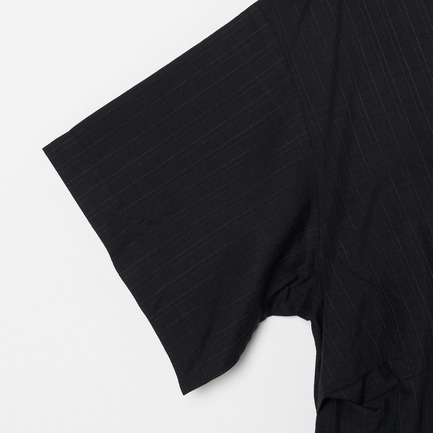 STRIPE STITCH V NECK DRESS 詳細画像 ブラック 3