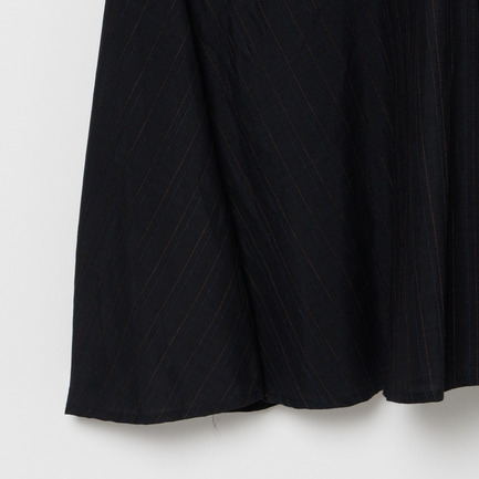 STRIPE STITCH V NECK DRESS 詳細画像 ブラック 4