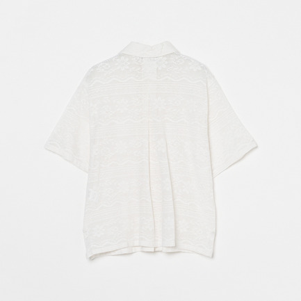COTTON LACE BUTTON SHIRT 詳細画像 アイボリー 1