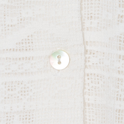 COTTON LACE BUTTON SHIRT 詳細画像 アイボリー 4