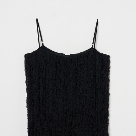 RUFFLE CHIFFON CAMI DRESS 詳細画像 ブラック 3