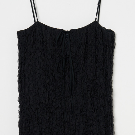 RUFFLE CHIFFON CAMI DRESS 詳細画像 ブラック 6