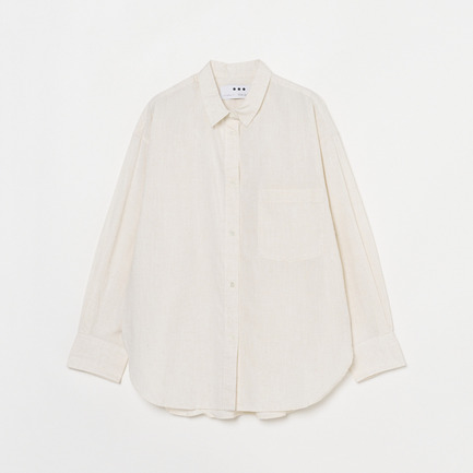 COTTON LINEN SHIRT 詳細画像 アイボリー 1