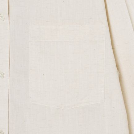 COTTON LINEN SHIRT 詳細画像 アイボリー 7