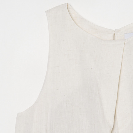 COTTON LINEN DRESS 詳細画像 アイボリー 3