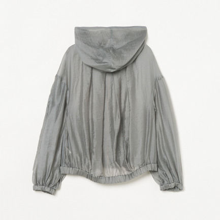 SHINY ZIP UP HOODY 詳細画像 ライトグレー 1