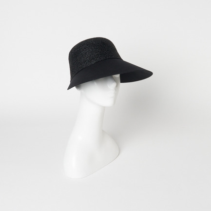 BLAISE RAFFIA & LINEN CAP 詳細画像 チャコール 11