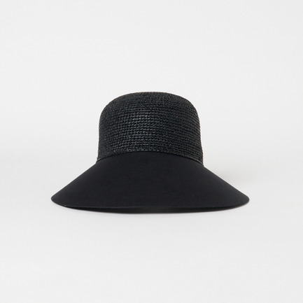 BLAISE RAFFIA & LINEN CAP 詳細画像 チャコール 2