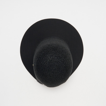 BLAISE RAFFIA & LINEN CAP 詳細画像 チャコール 4
