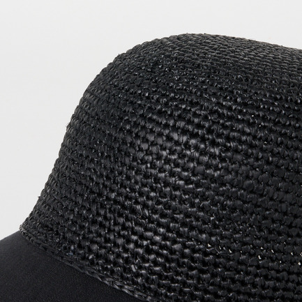 BLAISE RAFFIA & LINEN CAP 詳細画像 チャコール 6