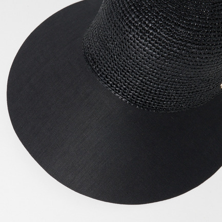 BLAISE RAFFIA & LINEN CAP 詳細画像 チャコール 8