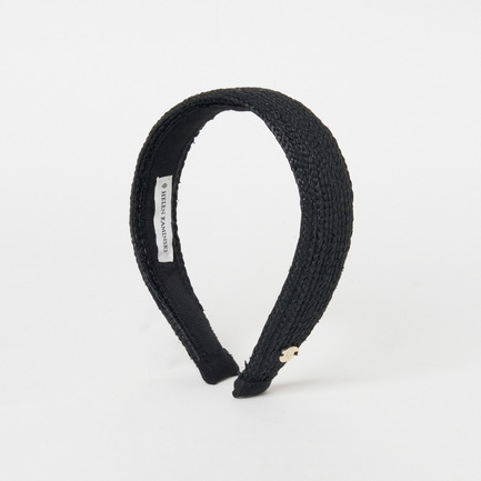 RAFFIA BRAID HEADBAND 詳細画像 チャコール 1