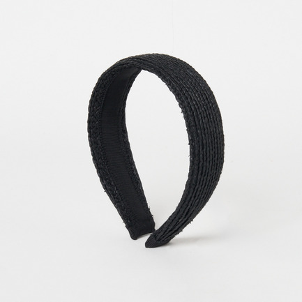 RAFFIA BRAID HEADBAND 詳細画像 チャコール 2