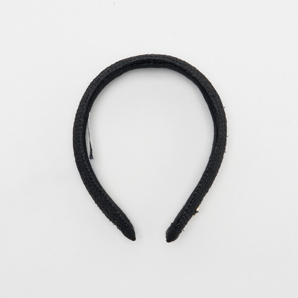 RAFFIA BRAID HEADBAND 詳細画像 チャコール 3