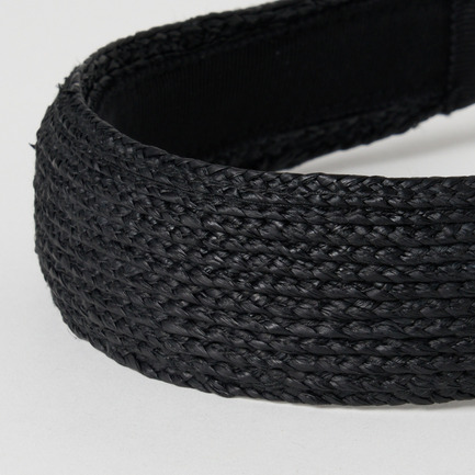 RAFFIA BRAID HEADBAND 詳細画像 チャコール 4