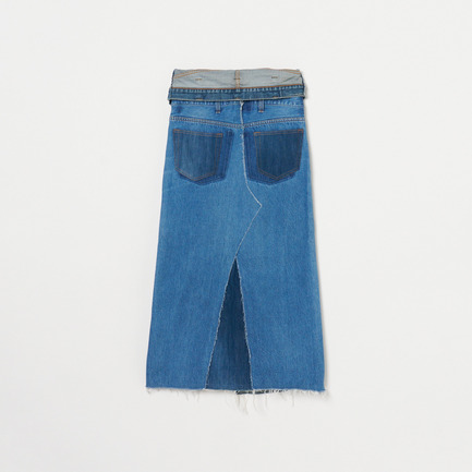 W WAIST I LINE SKIRT 詳細画像 ブルー系 2