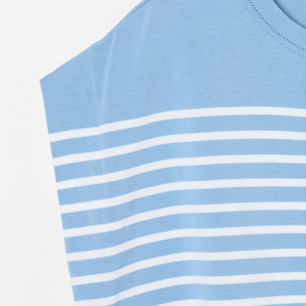 Cool touch stripe vest CD 詳細画像 スカイブルー 3
