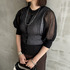 SHEER VOLUME SLEEVE CARDIGAN 詳細画像