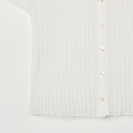 SHEER VOLUME SLEEVE CARDIGAN 詳細画像 ホワイト 4