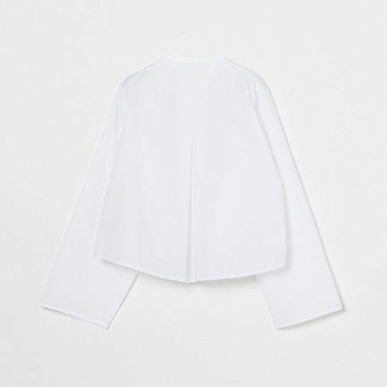 JAYLENE SHORT V NECK SHIRT 詳細画像 ホワイト 1