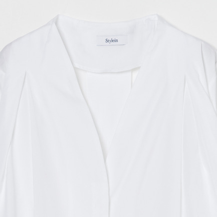 JAYLENE SHORT V NECK SHIRT 詳細画像 ホワイト 2