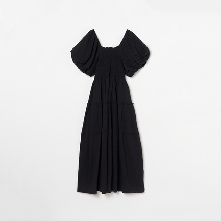 SMOCKING CHECK DRESS