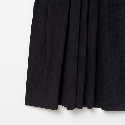 SMOCKING CHECK DRESS 詳細画像 ブラック 4