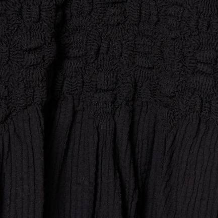 SMOCKING CHECK DRESS 詳細画像 ブラック 6