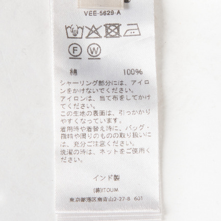 SMOCKING CHECK DRESS 詳細画像 ブラック 7