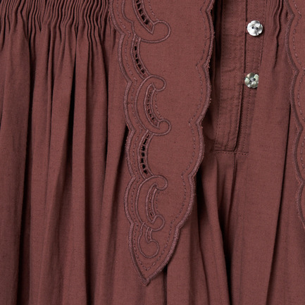 CUTWORK LACE EMBROIDERY A/O 詳細画像 ブラウン 7