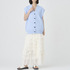 RAYON POLYESTER V-NECK VEST 詳細画像