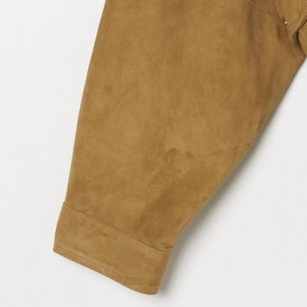LAMB SKIN SUEDE BLOUSON 詳細画像 ベージュ 3