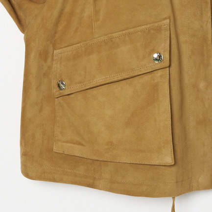 LAMB SKIN SUEDE BLOUSON 詳細画像 ベージュ 4