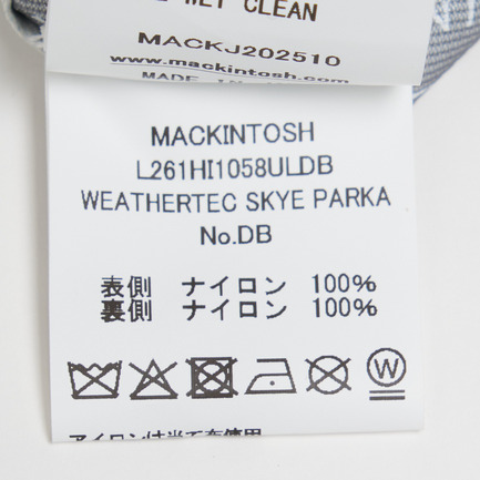 WEATHERTEC SKYE PARKA 詳細画像 ライトグレー 9