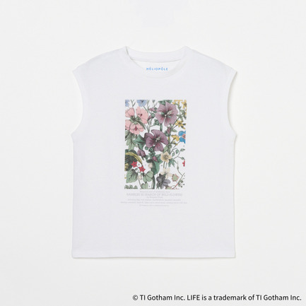 LIFE PC / FLOWER SLEEVELESS TEE 詳細画像 オフホワイト 1