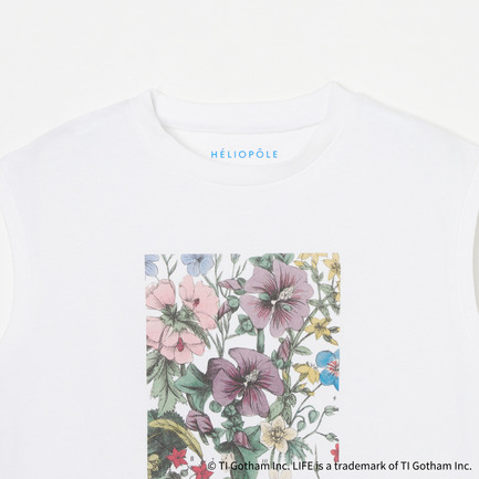 LIFE PC / FLOWER SLEEVELESS TEE 詳細画像 オフホワイト 3