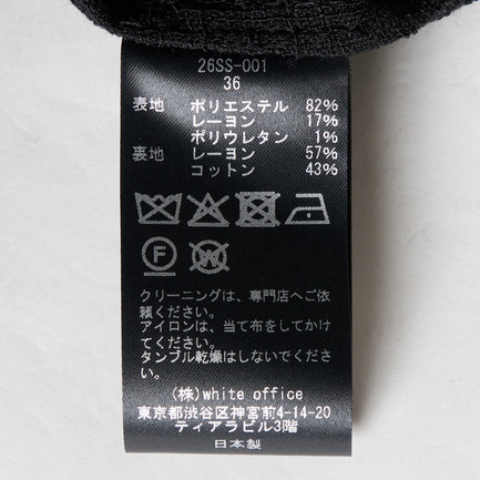 DOUBLE JK SUMMER TWEED 詳細画像 ブラック 7