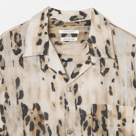 LEOPARD OPEN COLLAR SHIRT 詳細画像 ベージュ 2