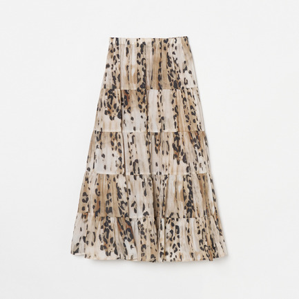 LEOPARD PRINT TIRED SKIRT 詳細画像 ベージュ 1