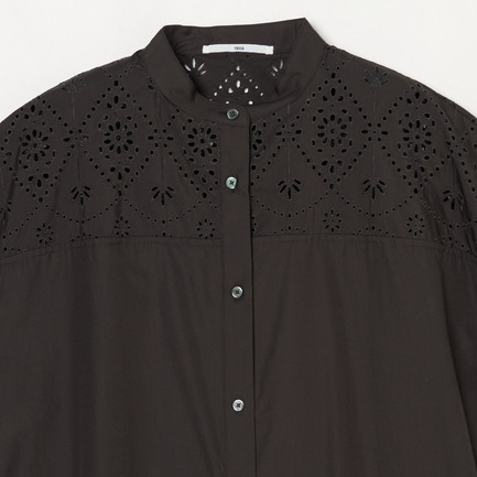 LACE FRENCH DRESS 詳細画像 チャコールグレー 2