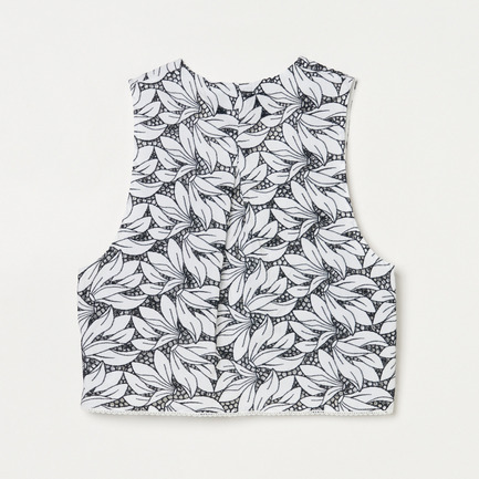 FLOWER LACE VEST 詳細画像 ホワイト 1