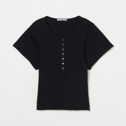 Superior Pima Cotton HENRY SHORT SLEEVE 詳細画像 ブラック 1